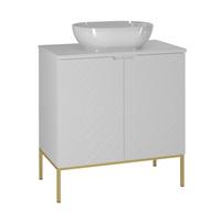 WASCHTISCH 80.6cm Daria Weiß - Weiß, Holzwerkstoff (80.6/84.2/46.5cm) - Petits-meubles