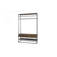 GARDEROBE TENBY Schwarz Metall - Schwarz, Metall (120/180/35cm) - KAWOLA