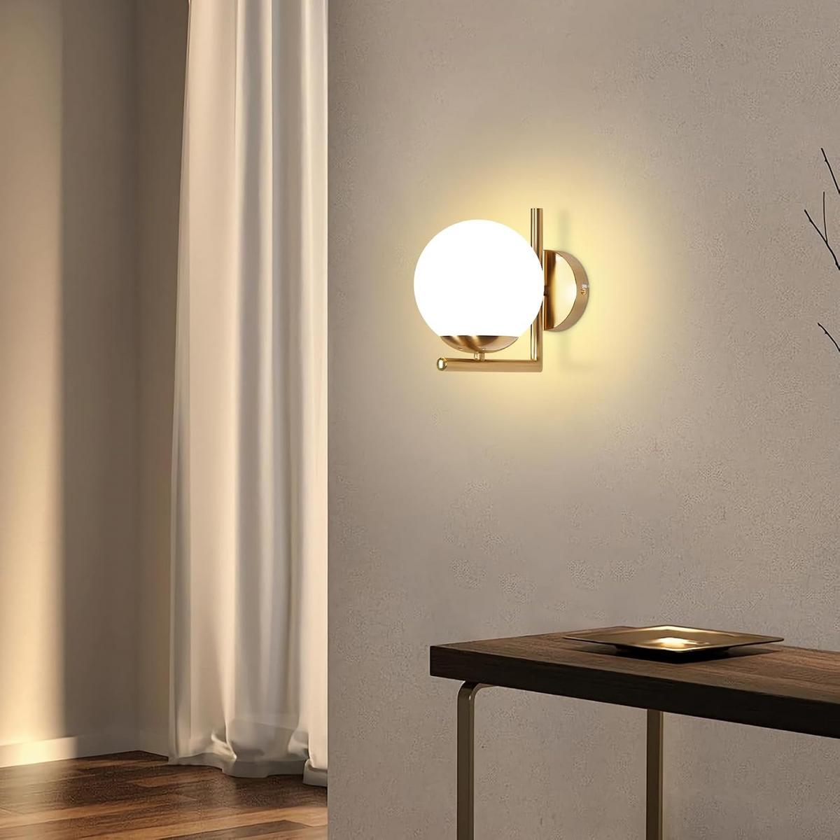 WANDLEUCHTE Ryxoh 20.0/15.0/22.0 cm - Goldfarben, Metall (20/15/22cm) - ZMH