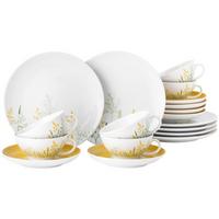 TEESERVICE Liberty Meadow Grasses gelb 18-tlg. - Gelb, Keramik (20.6/28.4/20.6cm) - Seltmann Weiden