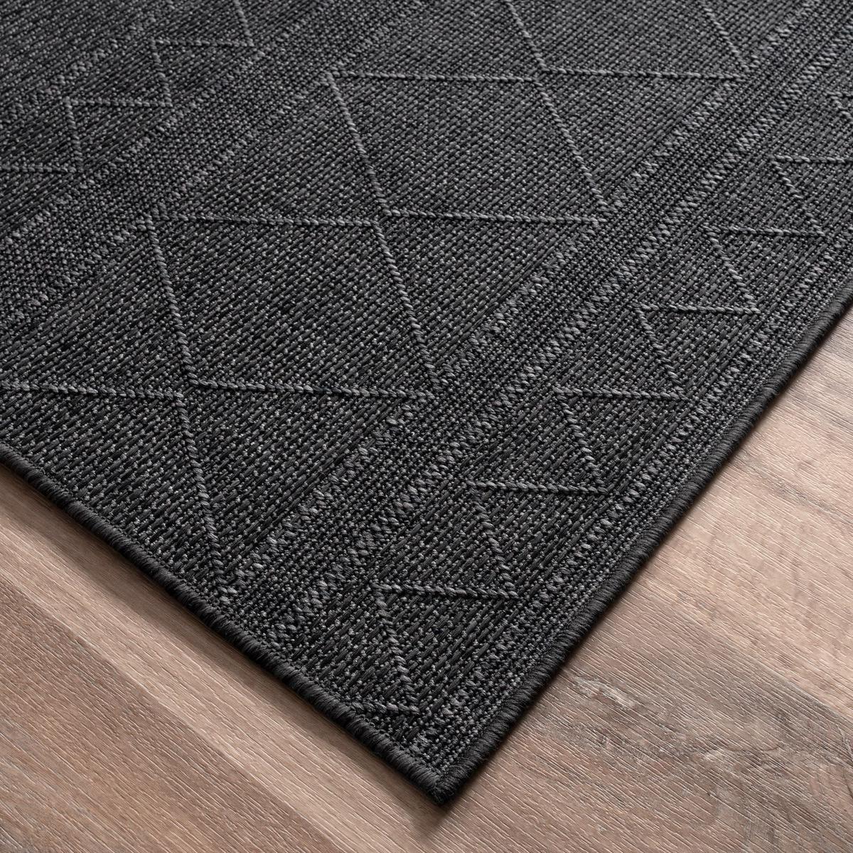 OUTDOORTEPPICH Schwarz 80 x 250 cm - Schwarz, Kunststoff (80/250cm) - TT Home