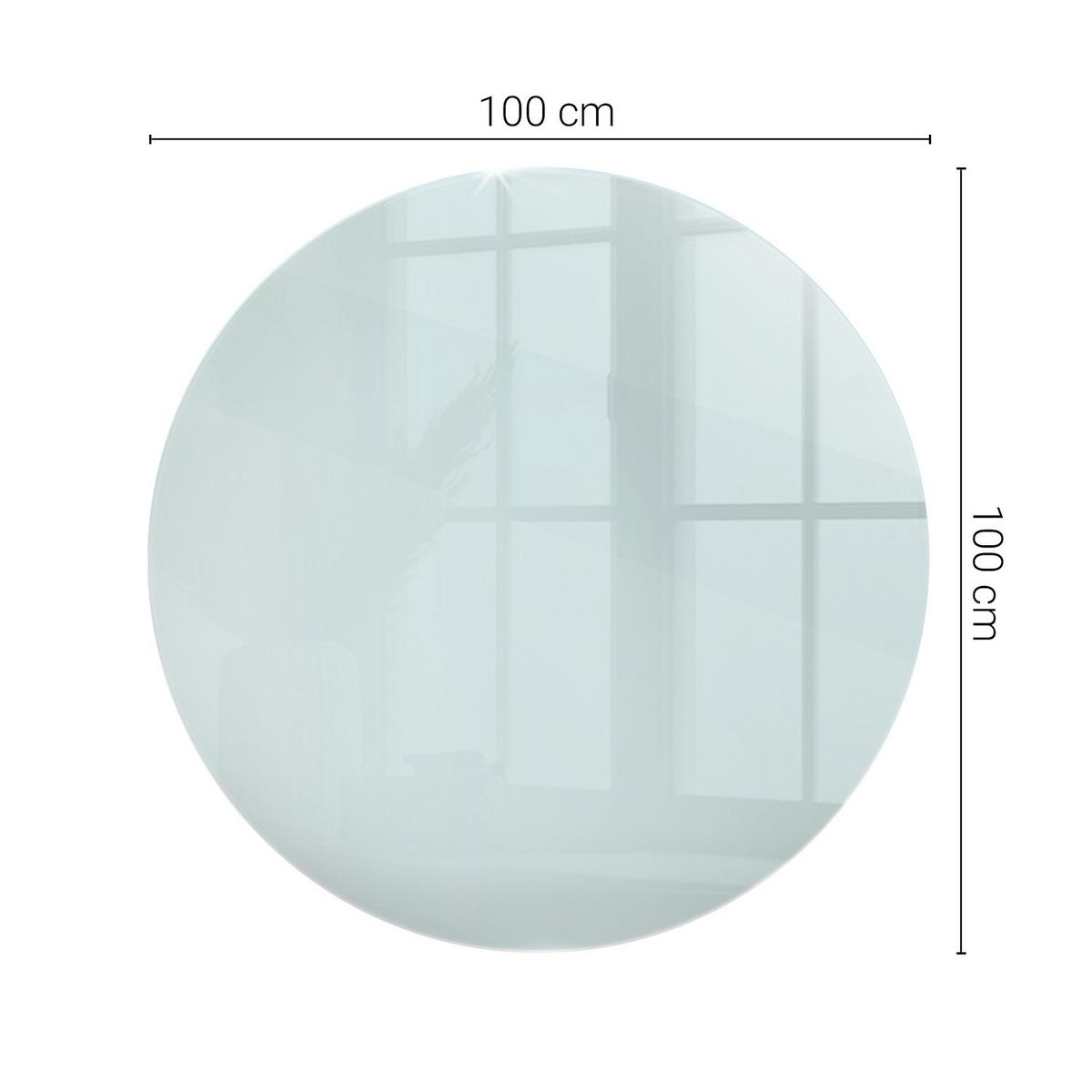 TISCHPLATTE Ø100 cm - Transparent, Glas (100/100/0.4cm) - Wallfluent