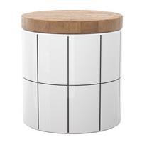 VORRATSDOSE mit Deckel 400 ml - Weiß, Keramik (10/9.5/10cm) - Intirilife