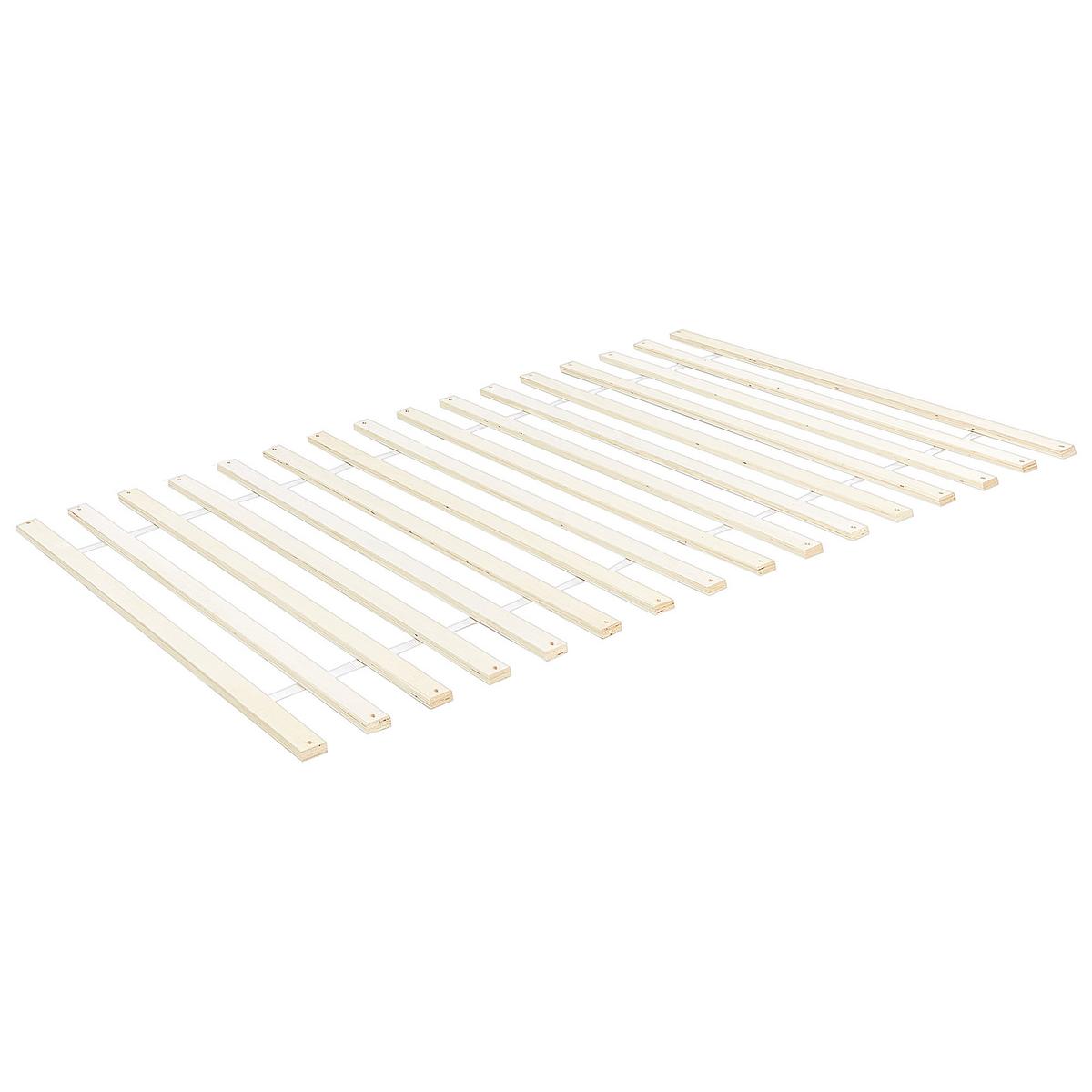 BETT mit Lattenrost 120/200 Kiefernholz Hellbraun Echallon - Hellbraun/Braun, Holz (120/200cm) - Beliani