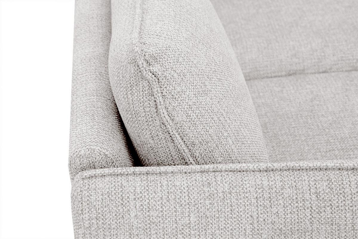 ECKSOFA HOSTEN 4-Sitzer, creme - Creme/Schwarz, Holzwerkstoff/Textil (269/158cm) - Wozimo