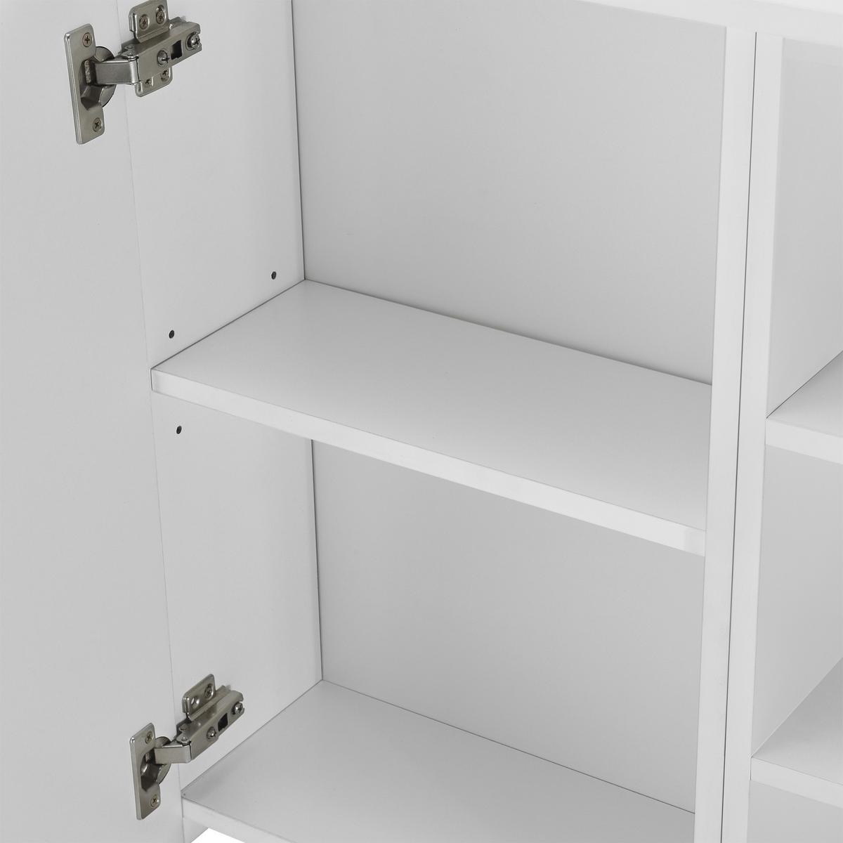 SPIEGELSCHRANK Harstad - Weiß, Holzwerkstoff (80/64/20cm) - [en.casa]