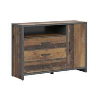 SIDEBOARD Paul Holz und Grau - Grau, Holzwerkstoff (131/91/40cm) - Petits-meubles
