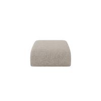 POUF MIRA-PUF 91x89x40 Beige cm Velours Modular Sitzhocker - Beige/Schwarz, Holzwerkstoff/Kunststoff (91/40/89cm) - ALTDECOR