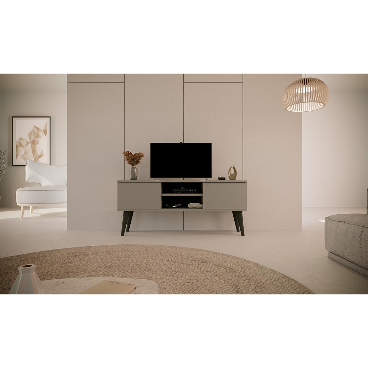 TV-MÖBEL Toronto Grau - Grau, Holzwerkstoff (120/35/55cm) - Petits-meubles
