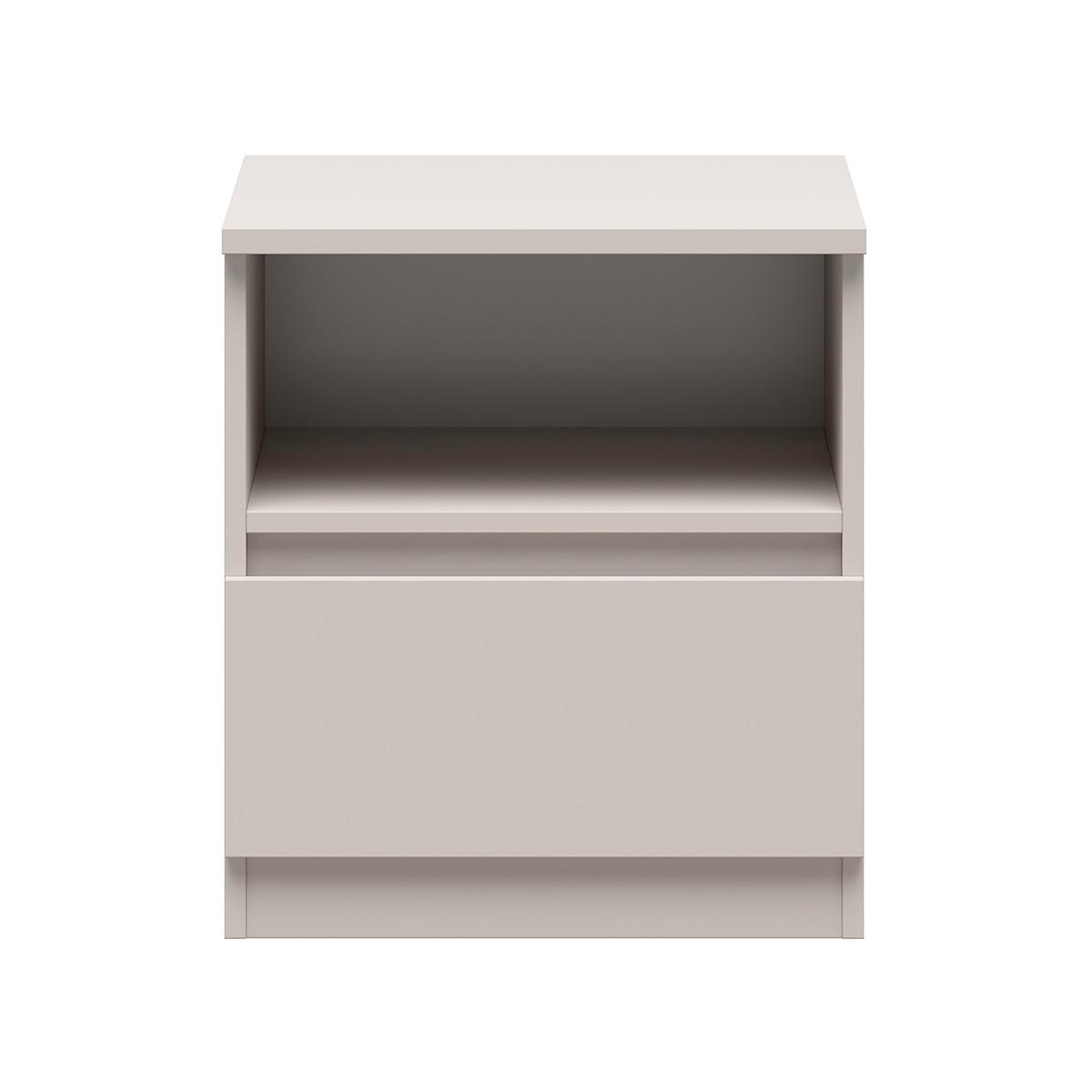 NACHTTISCH Edwin Kaschmir - Beige, Holzwerkstoff (45/50.5/45cm) - Petits-meubles