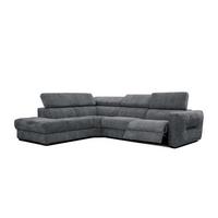 ECKSOFA CALVERA 5-Sitzer mit 1 Relaxfunktion, graphitfarben - Graphitfarben, Holzwerkstoff/Textil (239/298cm) - Wozimo