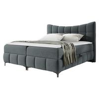 BOXBETT Nova - H3 - Dunkelgrau/Schwarz, Holz/Textil (160/200cm) - MIRJAN24