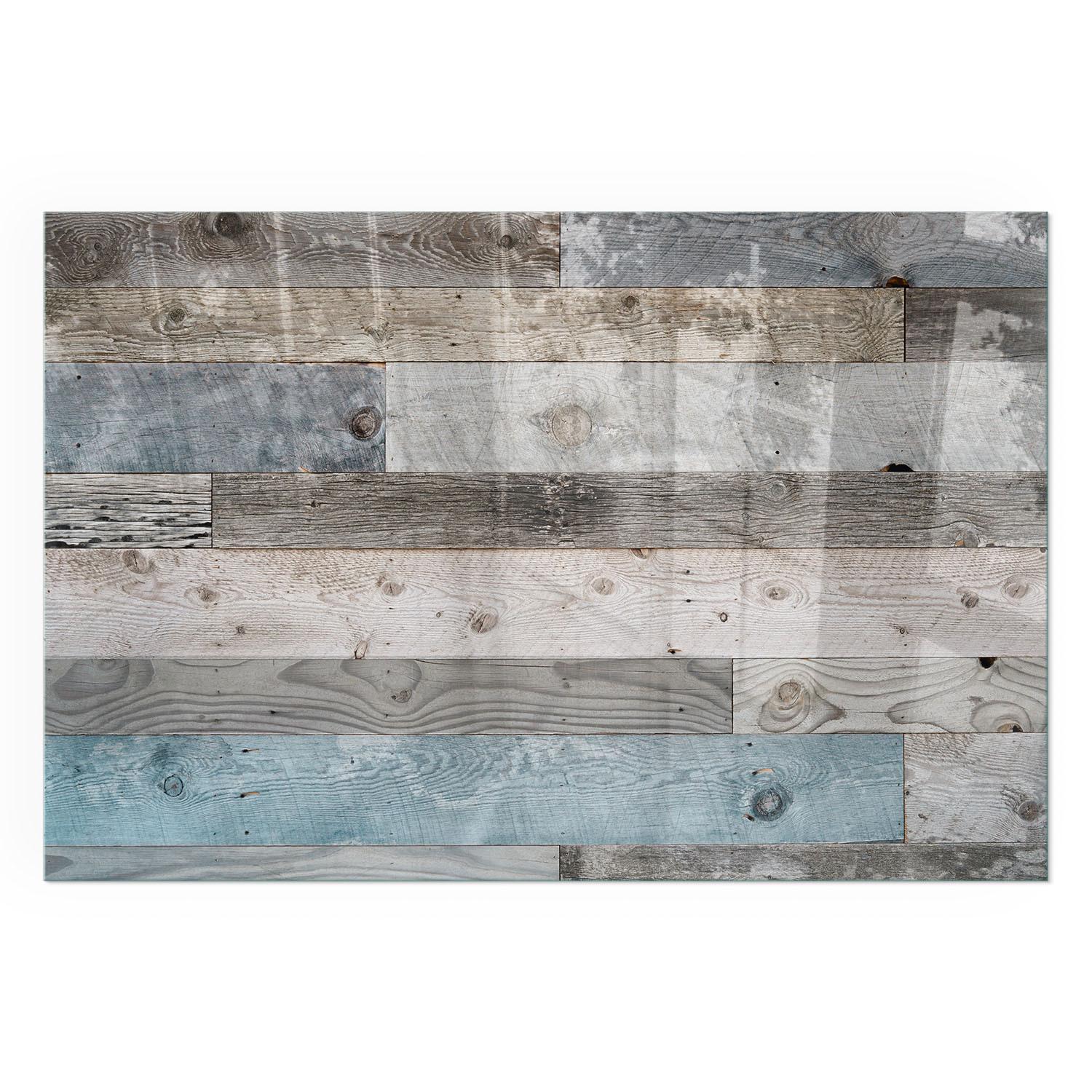 GLASPLATTE für Kamin 120x80 cm - Grau, Glas (120/80/0.4cm) - TULUP