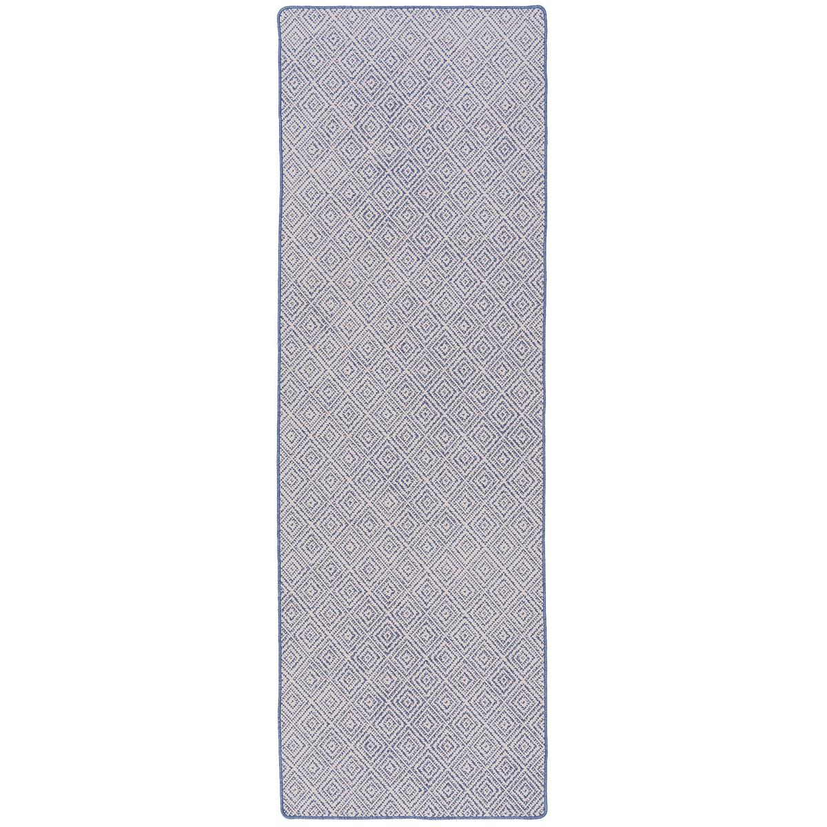IN- UND OUTDOOR TEPPICH LÄUFER BEIDSEITIG NEWPORT - Blau, Textil (100/400cm) - Snapstyle