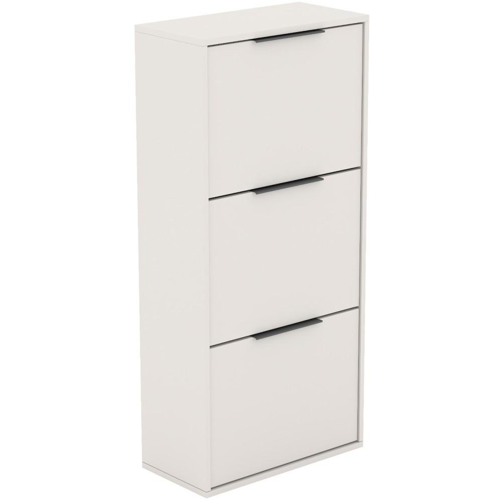 SCHUHSCHRANK Muno mit 3 Türen, Sandfarben - Sandfarben, Holzwerkstoff (60/130/30cm) - Beautysofa