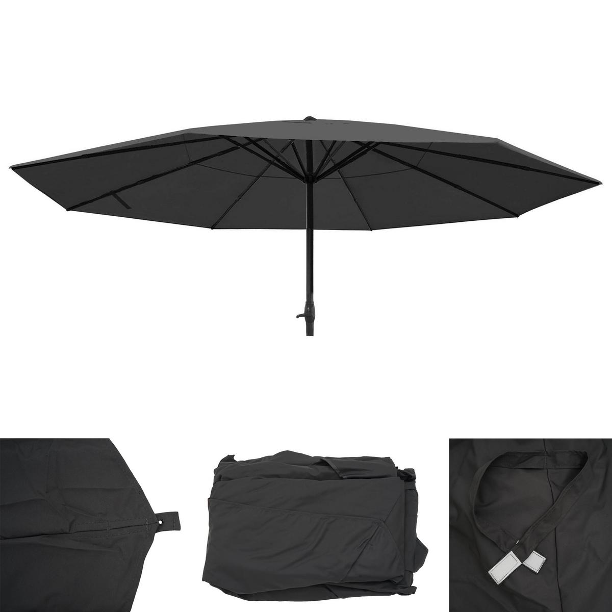 ERSATZ-BEZUG FÜR SCHIRM PRO Anthrazit - Anthrazit, Textil (500/500cm) - MCW