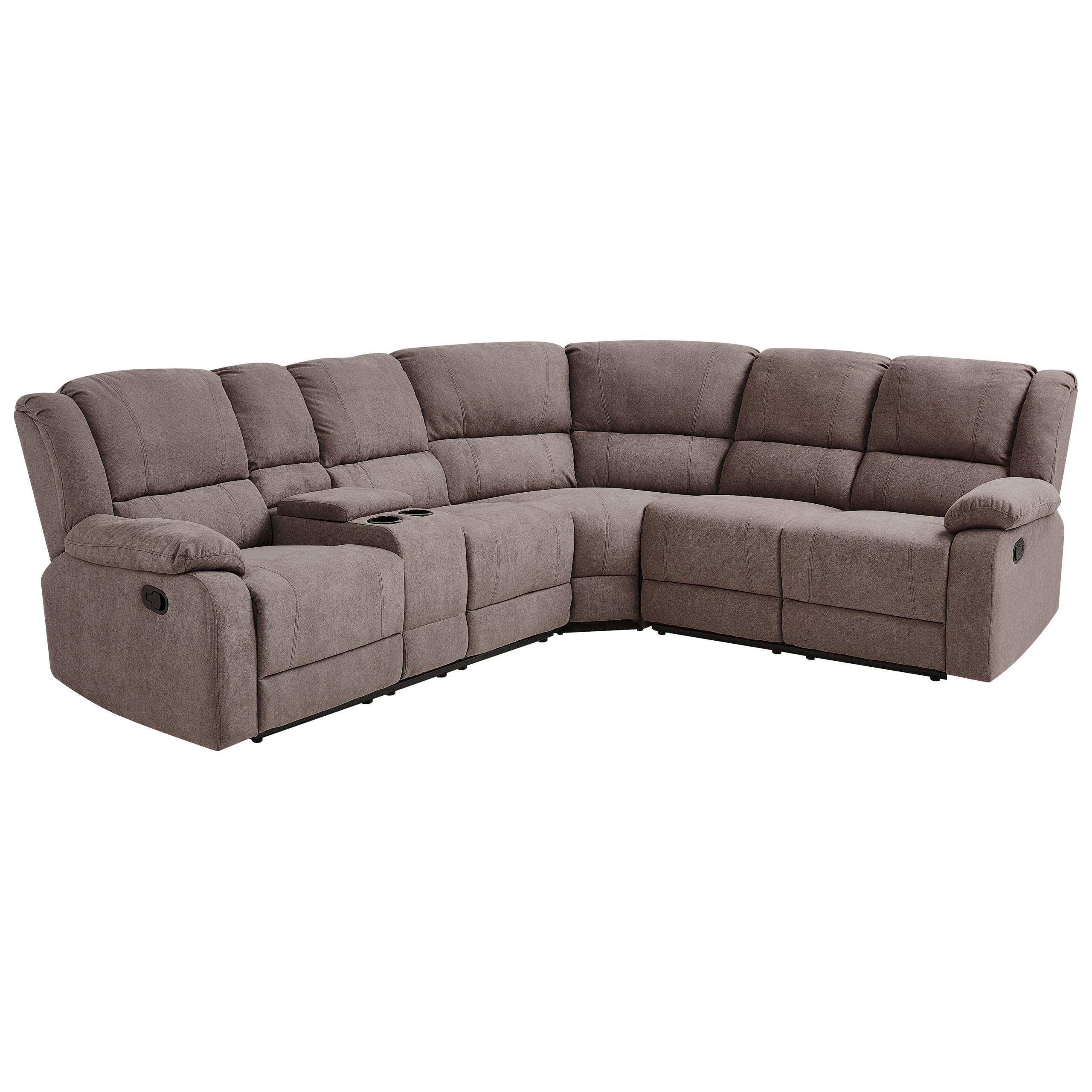 ECKSOFA Polsterbezug Taupe Rokke - Taupe, Textil (233/200cm) - Beliani