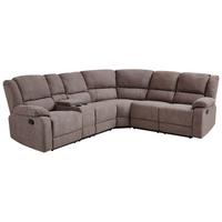 ECKSOFA Polsterbezug Taupe Rokke - Taupe, Textil (233/200cm) - Beliani