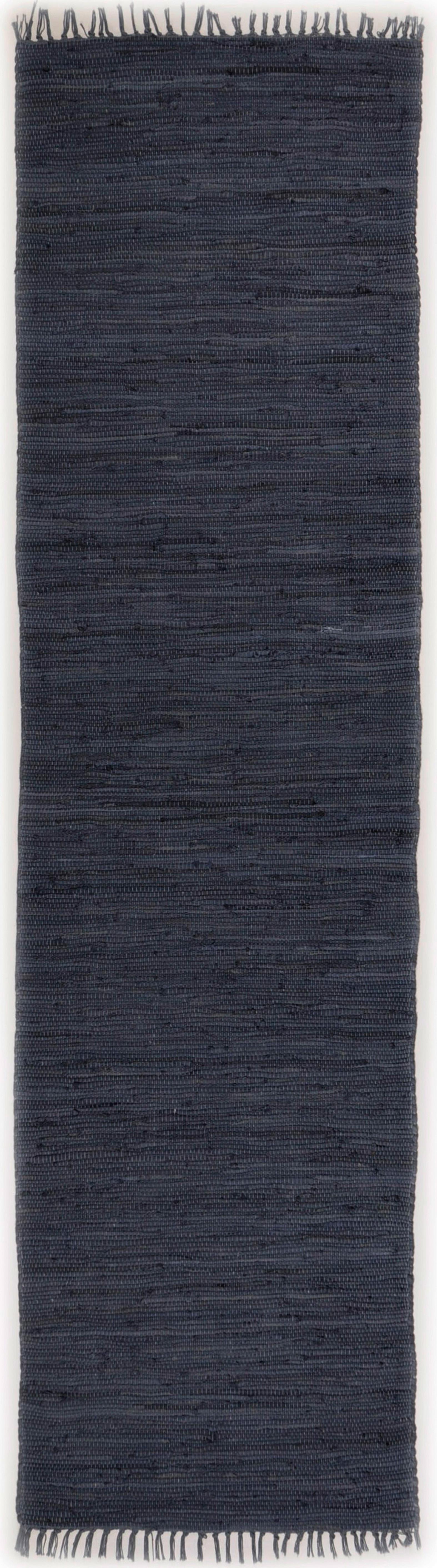 FLECKERLTEPPICH Chindi 70x250 cm - Anthrazit, Textil (70/250cm) - Rug and Roll