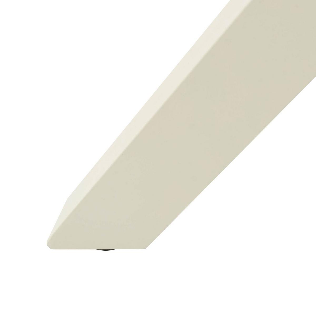 GARTENTISCH ISOLA natur, weiß - Weiß/Naturfarben, Metall (89/150/76cm) - IDIMEX