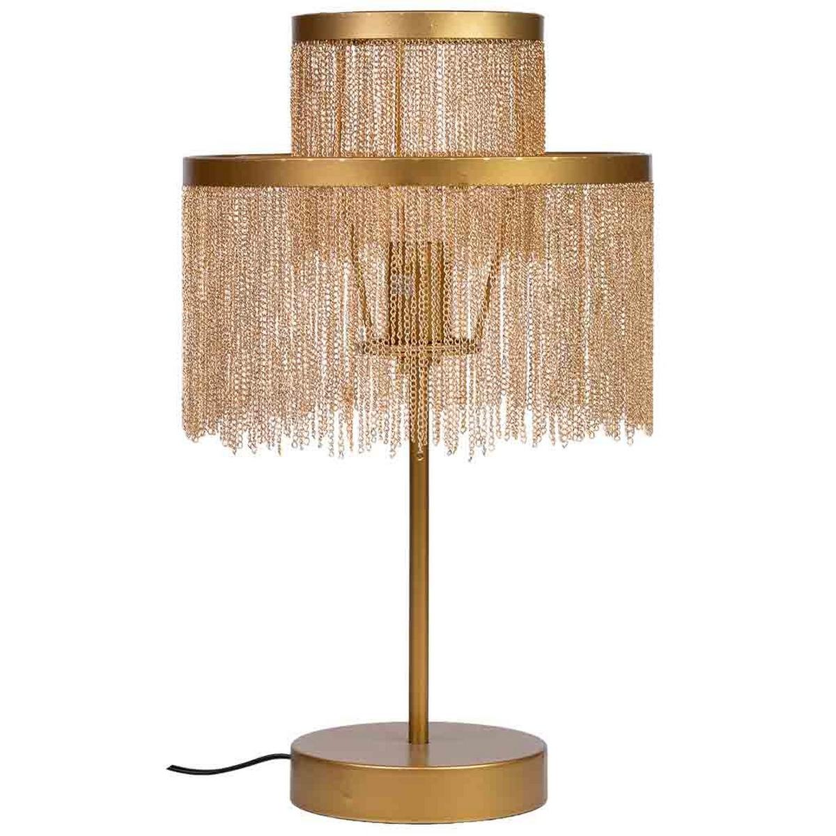 LAMPE aus Metall, golden, 30x35cm - Goldfarben, Metall (30/30/35cm) - Wanderlust