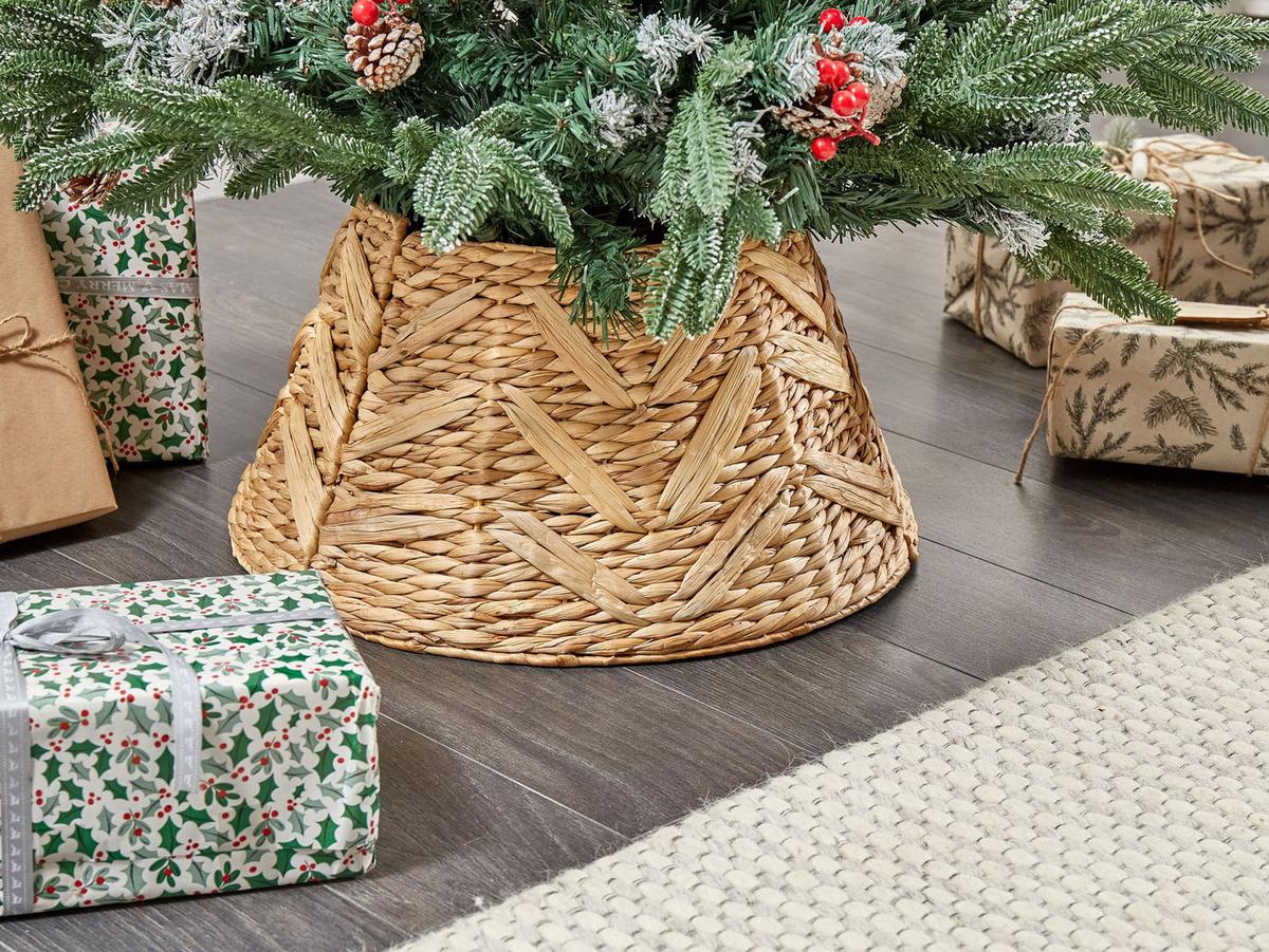 WEIHNACHTSBAUMKRAGEN 27 cm Naturfarben Sapin - Naturfarben, Naturmaterialien (27cm) - Beliani