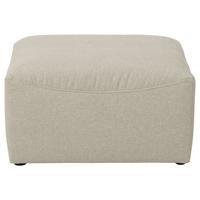POLSTERHOCKER Kattrina Flachgewebe creme - Creme, Kunststoff (75/45/75cm) - 58aufmkessel
