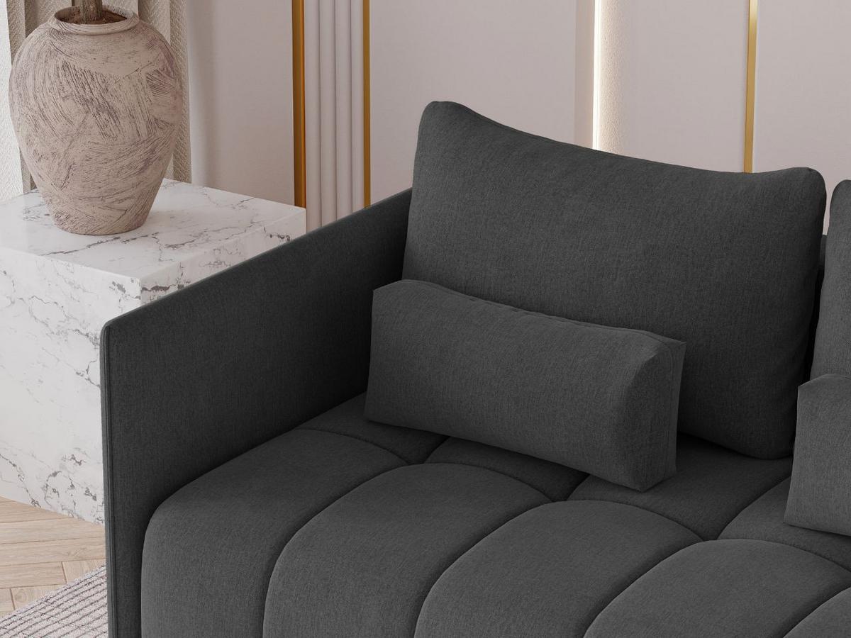 ECKSOFA Ardi Anthrazit - Anthrazit, Holz/Textil (245/182cm) - Graingold