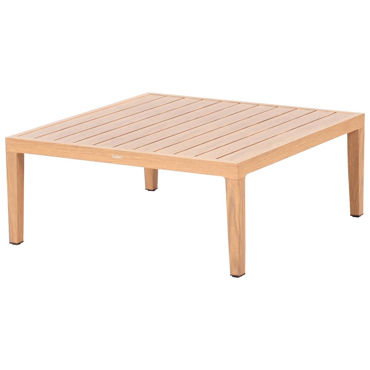 GARTENSOFA mit Tisch 2-Sitzer Metall Hellbraun Sampieri - Beige/Braun, Metall (222/72/71cm) - Beliani