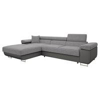 ECKSOFA Torezio Mini, Seite: Links - Alufarben, Holz/Textil (280/170cm) - MIRJAN24