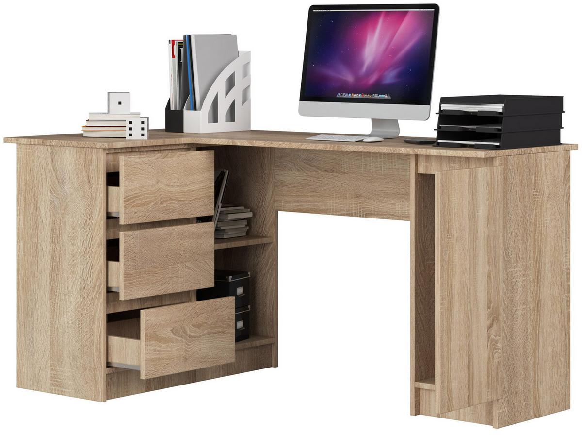 SCHREIBTISCH Eiche Sonoma 77/155/85 - Sonoma Eiche, Holzwerkstoff (135/60/77cm) - RAUMHIRSCH FURNITURE