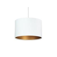 HÄNGELEUCHTE Gold 30/20 cm - Goldfarben/Weiß, Kunststoff (30/0.45/20cm) - ONZENO
