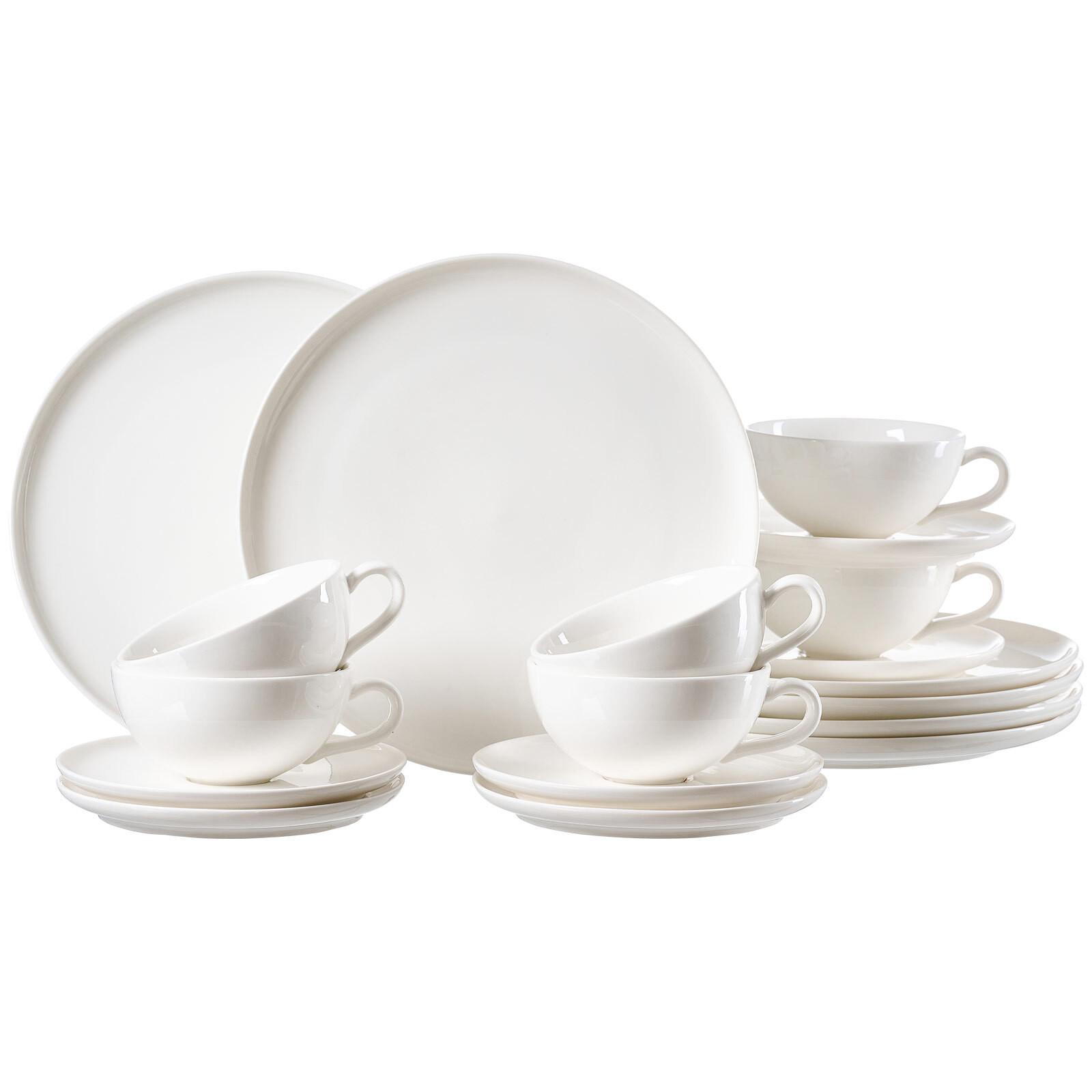 TEESERVICE Skagen weiß 18-tlg. - Weiß, Keramik (15/34/37cm) - Ritzenhoff Breker