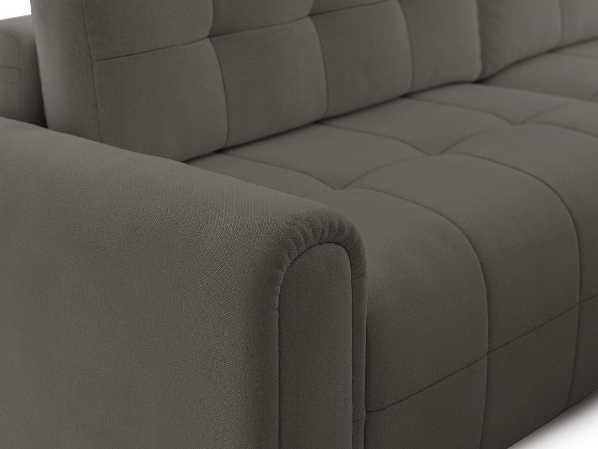ECKSOFA Simolla Taupe rechts - Graubraun/Schwarz, Kunststoff/Textil (180/268cm) - Selsey