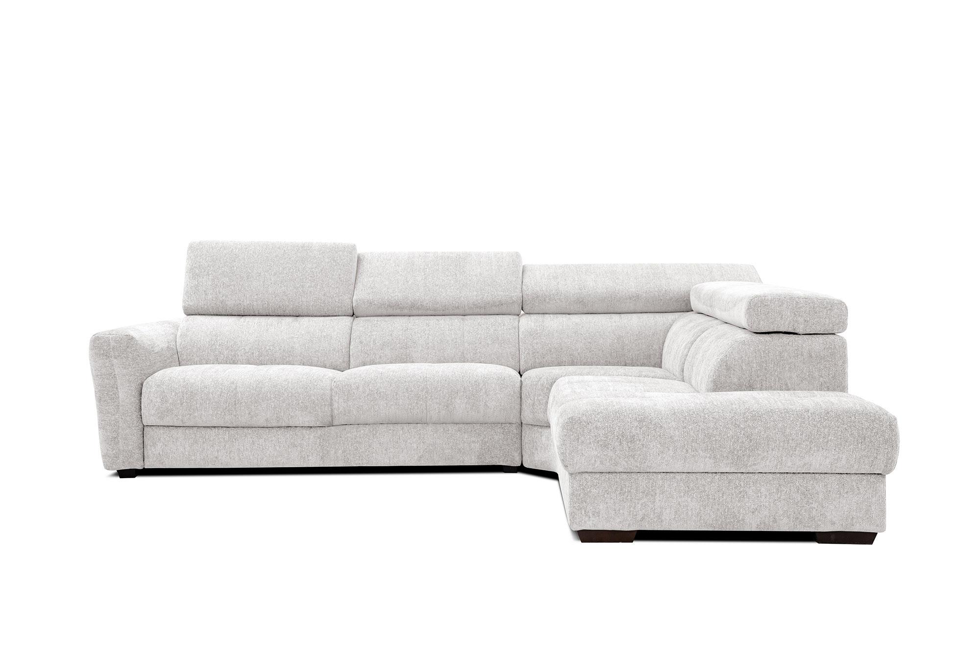 ECKSOFA CALVERA 5-Sitzer, weiß - Weiß, Holzwerkstoff/Textil (298/239cm) - Wozimo