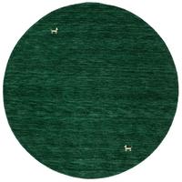 NATUR TEPPICH INDO NEPAL GABBEH SHIVA RUND - Dunkelgrün, Textil (120/120cm) - Pergamon