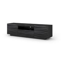 TV LOWBOARD Schwarz Hochglanz 150/42/37 - Schwarz Hochglanz, Holzwerkstoff (150/42/37cm) - RAUMHIRSCH FURNITURE