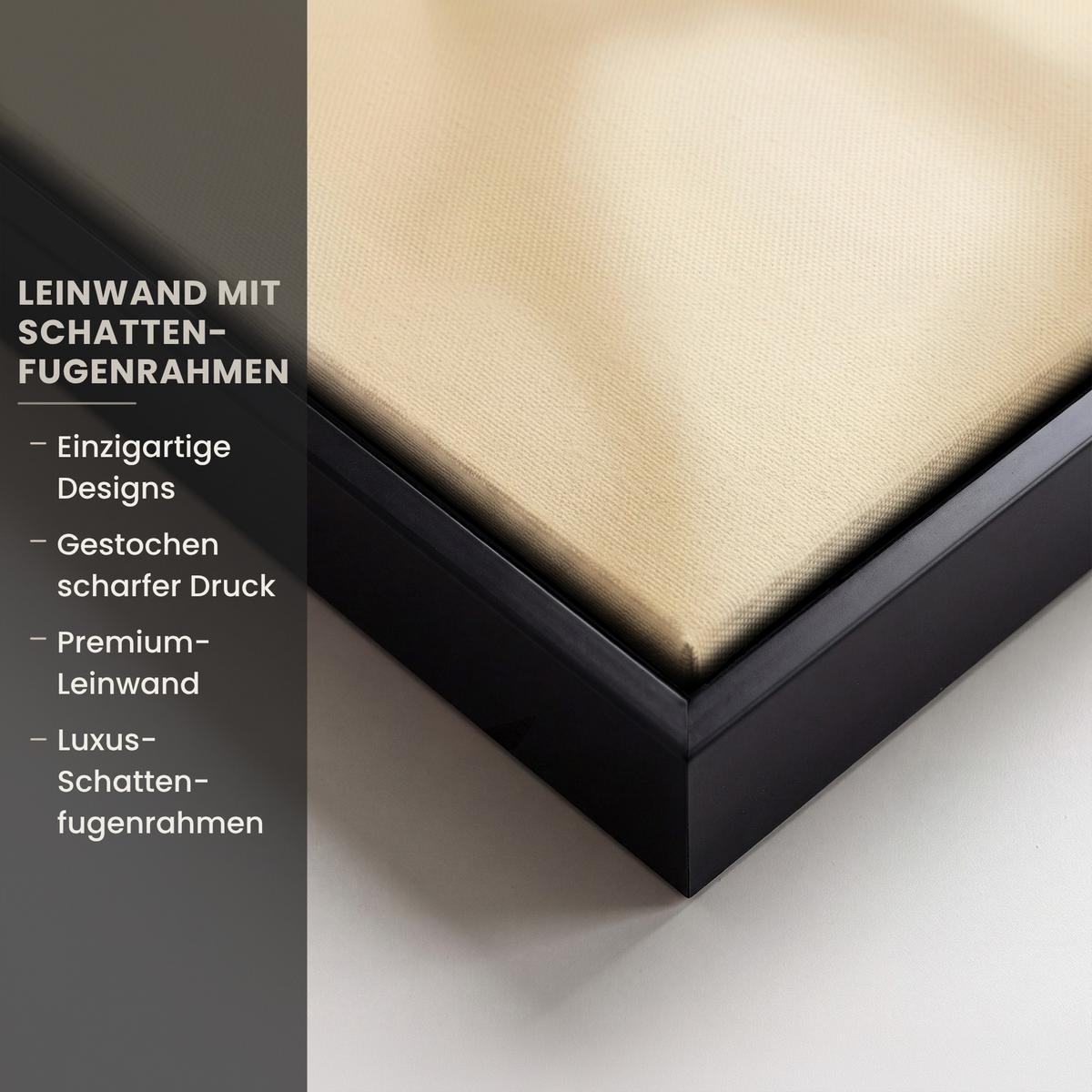 LEINWAND Bilder mit Rahmen - Beige - Osterkuchen - Eier - 70x50 - Beige, Textil (70/50cm) - MuchoWow