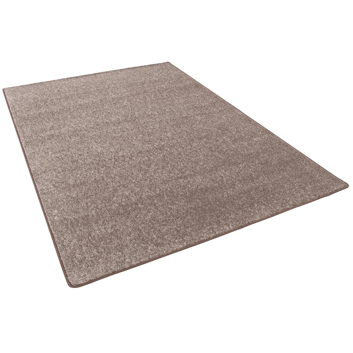 HOCHFLOR LANGFLOR TEPPICH COTTAGE - Taupe, Textil (100/100cm) - Snapstyle