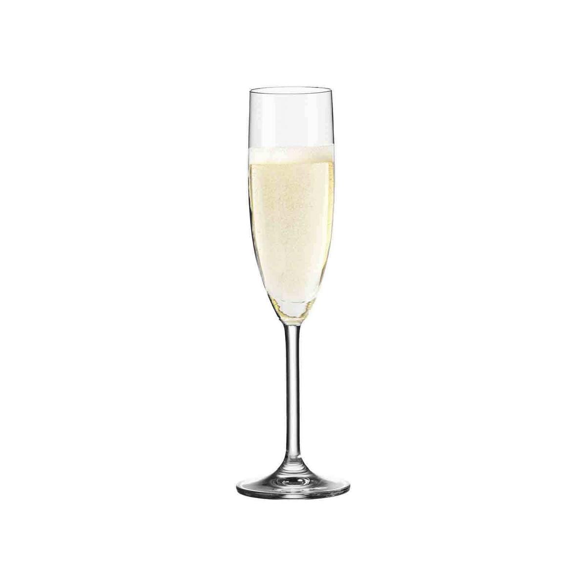 SEKTGLÄSER Daily transparent 120 ml 6er Set - Transparent, Glas (0.2L) - Leonardo Living