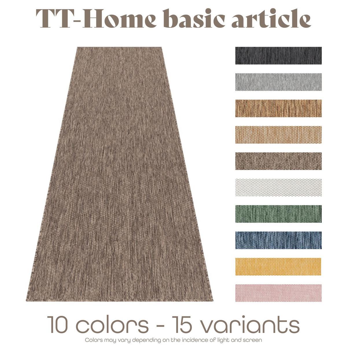 OUTDOORTEPPICH Taupe 80 x 150 cm - Taupe, Kunststoff (80/150cm) - TT Home
