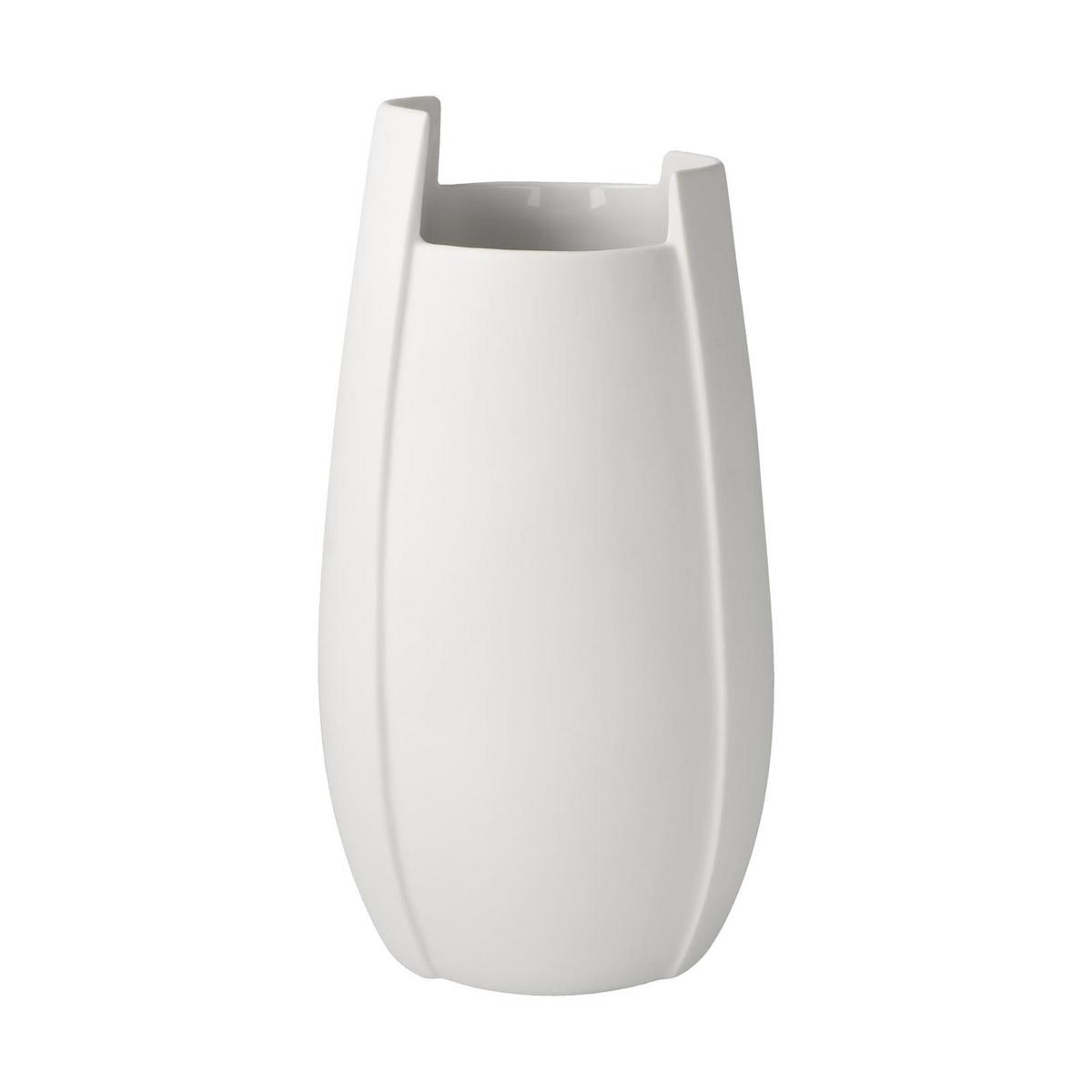 VASE Ova weiß 21 cm - Weiß, Keramik (21cm) - Goebel