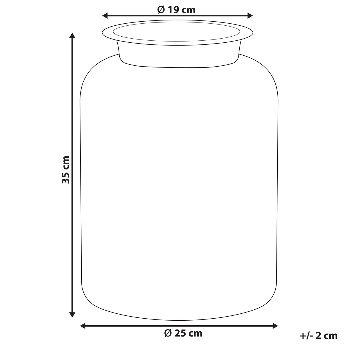 BLUMENVASE Glas grün Vindaloo - Grün, Glas (35cm) - Beliani