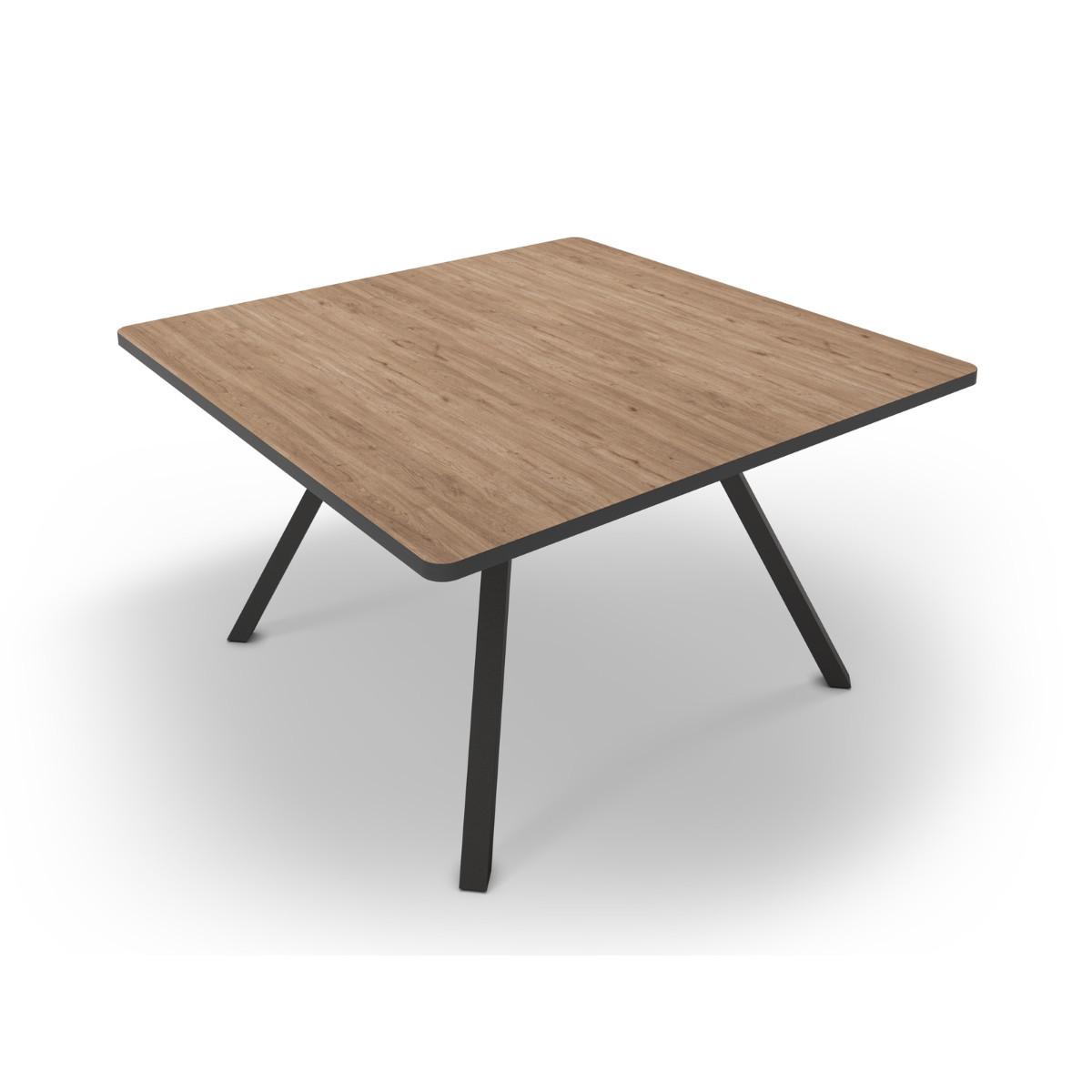 ESSTISCH Beni Braun 136/136/77 cm - Braun, Keramik (136/136/77cm) - Calicosy