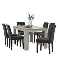 TISCHGRUPPE Kramfors - Eichefarben, Holz/Holzwerkstoff (140/77/90cm) - [en.casa]