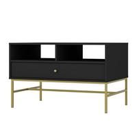 COUCHTISCH TORINO 100,2/62,5/65 cm Graphitfarben - Graphitfarben, Holzwerkstoff (65/100.2/62.5cm) - MASSENO