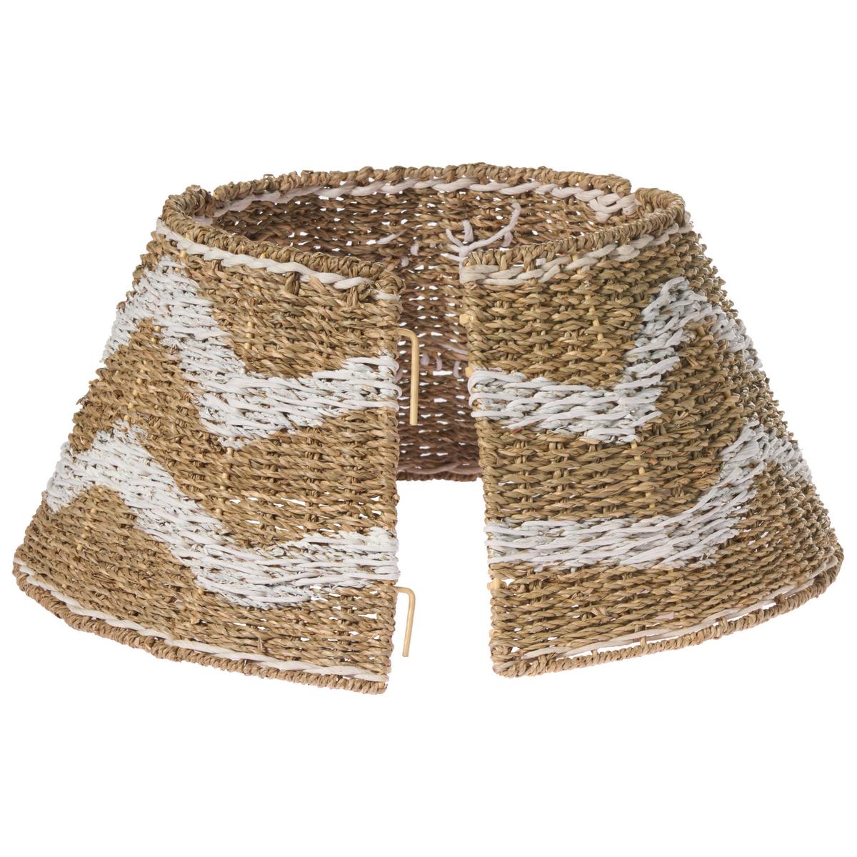 WEIHNACHTSBAUMKRAGEN 24 cm Naturfarben Hiver - Naturfarben, Naturmaterialien (24cm) - Beliani