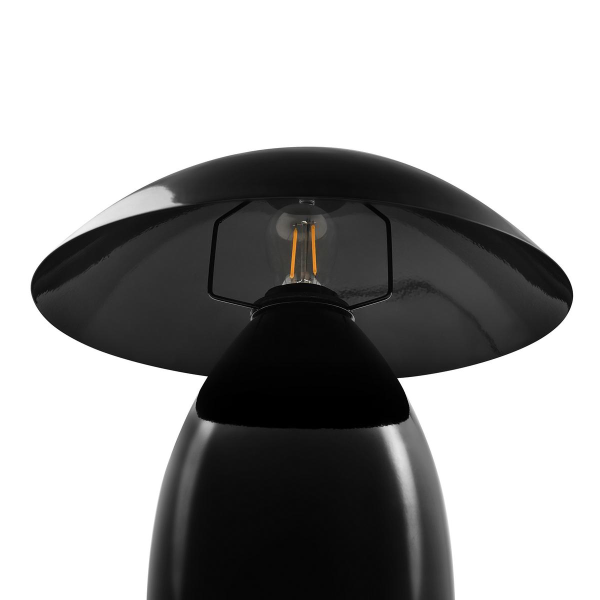 TISCHLAMPE Metall Schwarz Sigi - Schwarz, Metall (30/30/30cm) - Beliani