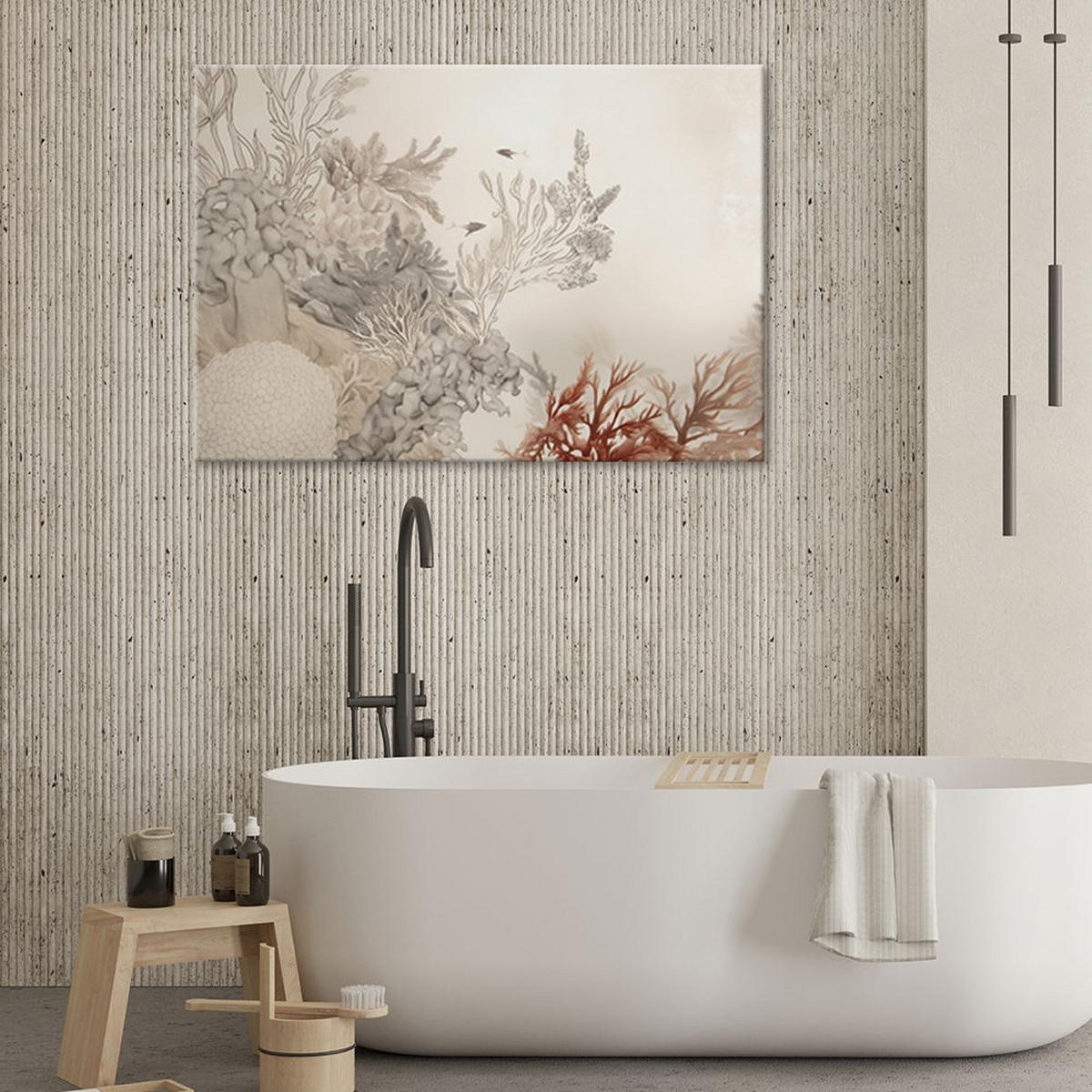 KUNSTDRUCK Beige 120/80 cm - Beige, Textil (120/80cm) - KUNSTLOFT