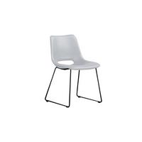 STUHL ASCO Weiß Kunstleder - Weiß, Leder (49/80/55cm) - KAWOLA